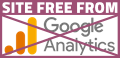 Site free from Google Analytics